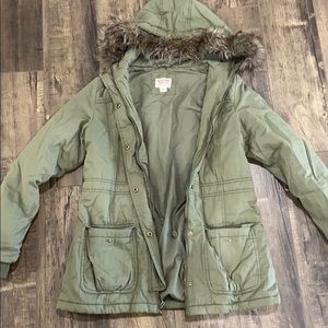 Mossimo Green puffy Coat